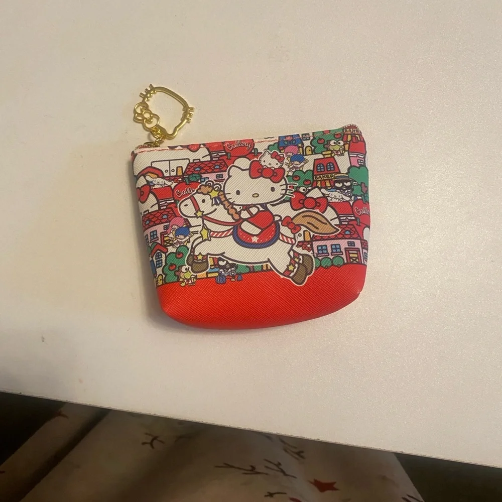 Sanrio Hello Kitty Red and White Coin Purse